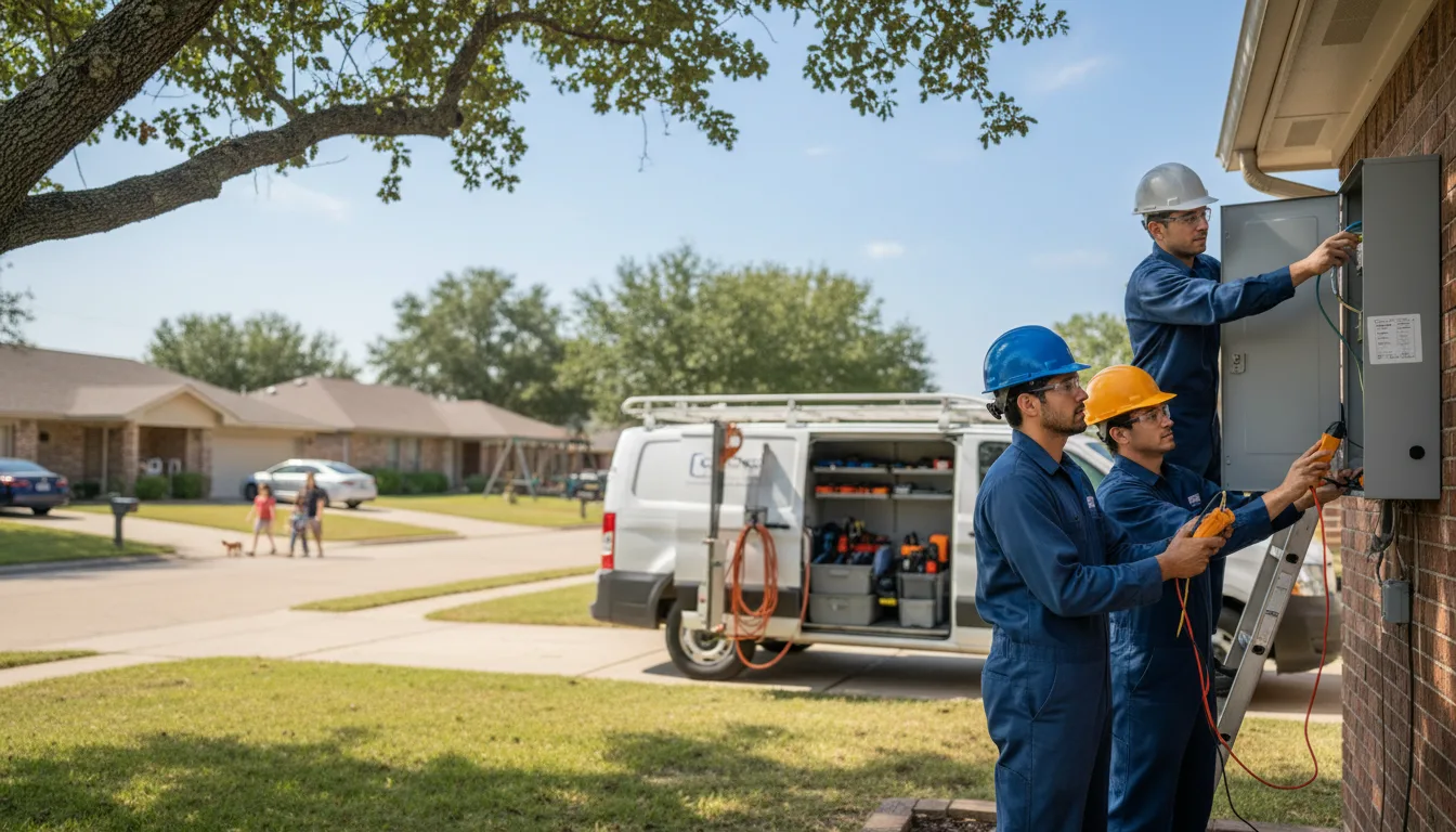 Certified electrician providing emergency electrical services in Moscow, TX